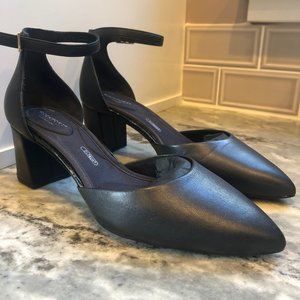 Rockport Black Block Heels Size 8
